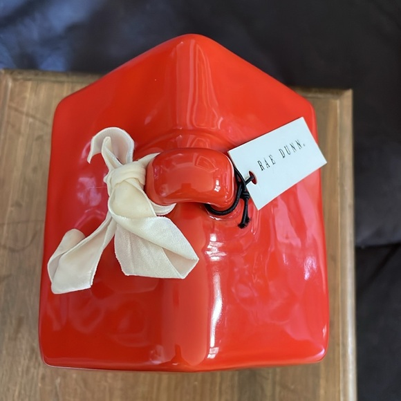 🌎 Rae Dunn “OCCUPIED” Bird House Orange With White Lettering VHTF - Picture 5 of 6